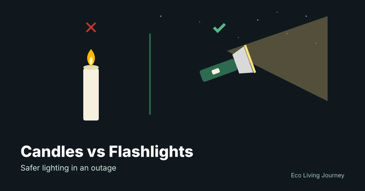 Candles vs Flashlights in a Power Outage: Safer Lighting