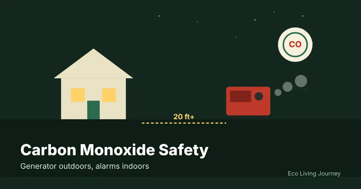 Carbon Monoxide Safety During a Power Outage: Generator Rules
