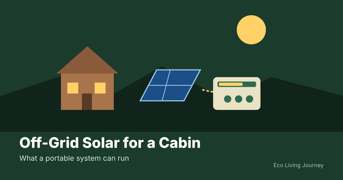 Off-Grid Solar for a Small Cabin: What a Portable Power Station Can Do