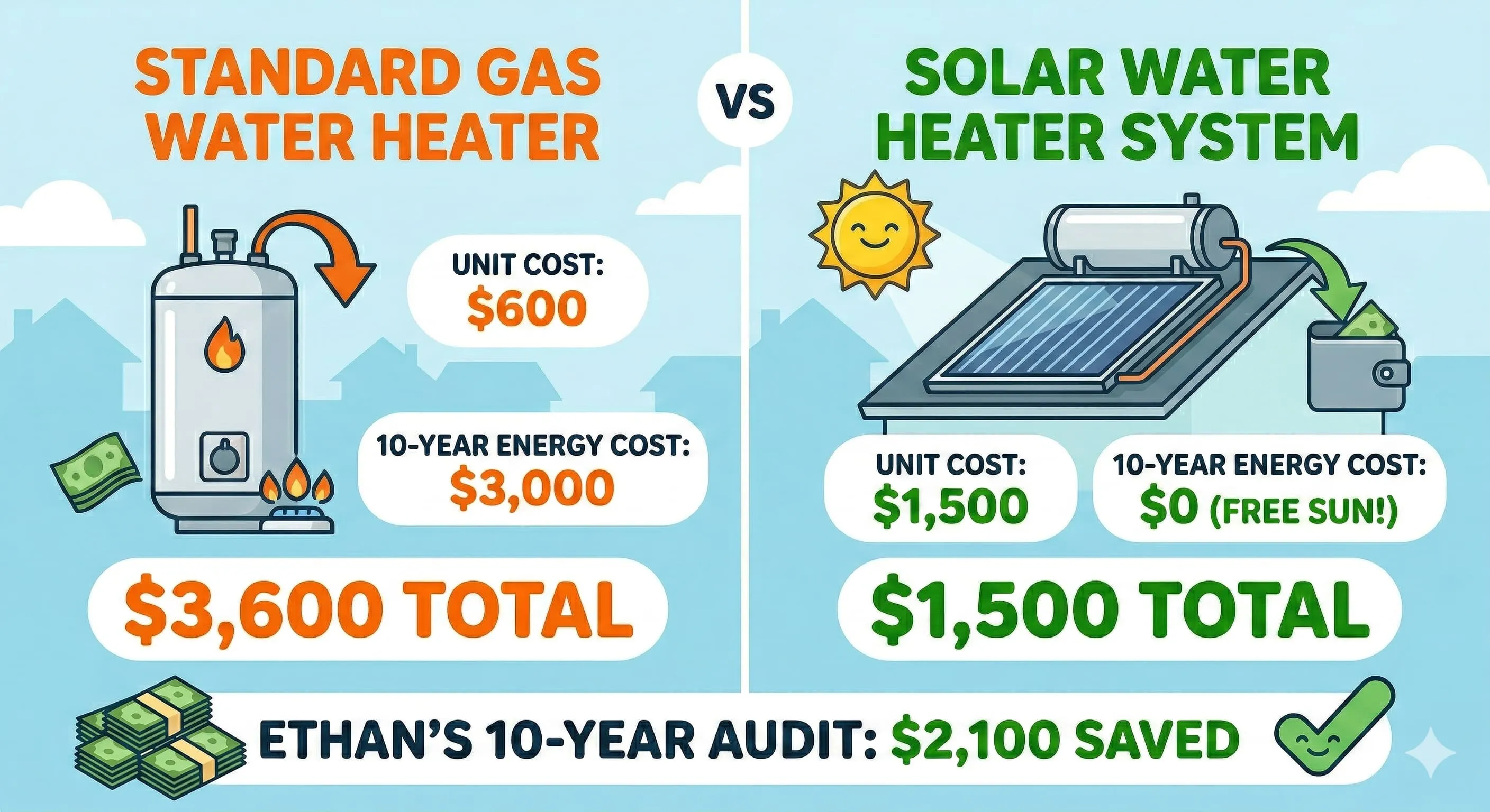 Solar vs Gas Comparison Chart